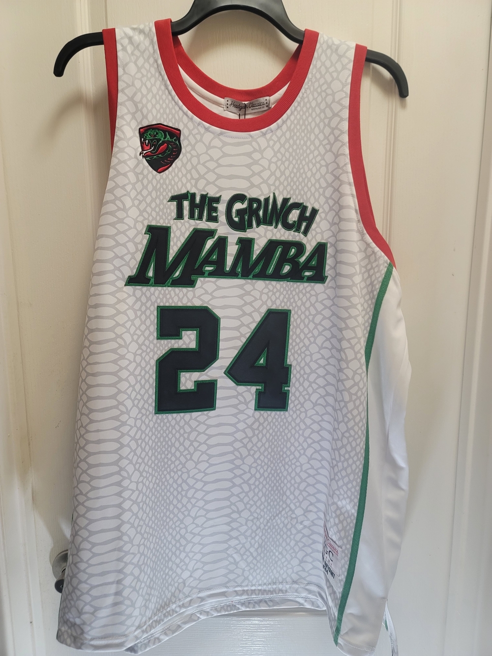 Kobe Bryant 'The Grinch Mamba' #24 Jersey - NWT - 4XL